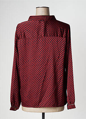 Blouse manches longues manches longues rouge GRACE & MILA femme