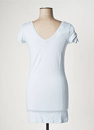 Robe courte manches courtes manches courtes bleu B.YOUNG femme