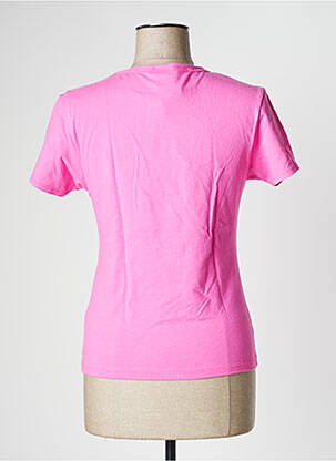 T-shirt sérigraphie manches courtes rose PLAYBOY femme