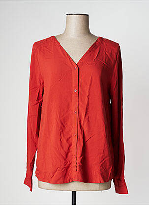 Chemisier orange ICHI pour femme