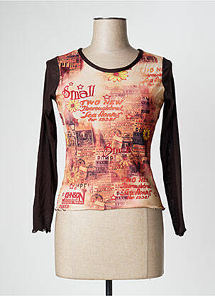 Top orange LUNA SORETI pour femme