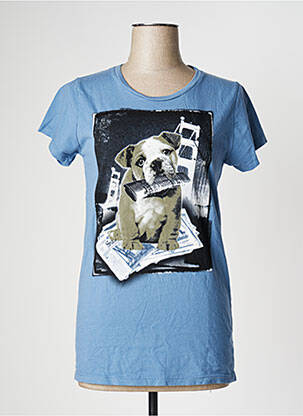 T-shirt bleu CALIFORNIAN VINTAGE pour femme
