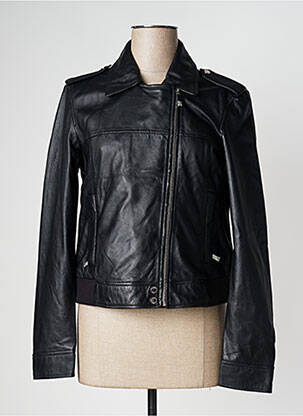 Veste en cuir noir OAKWOOD pour femme