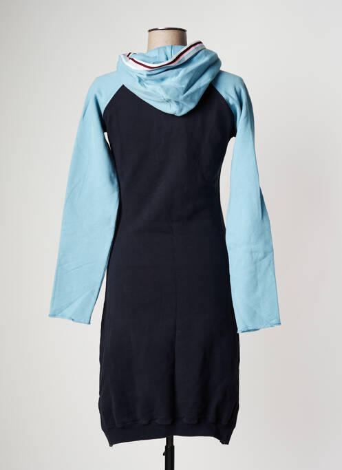 Robe mi-longue manches longues manches longues bleu FRANKLIN MARSHALL femme