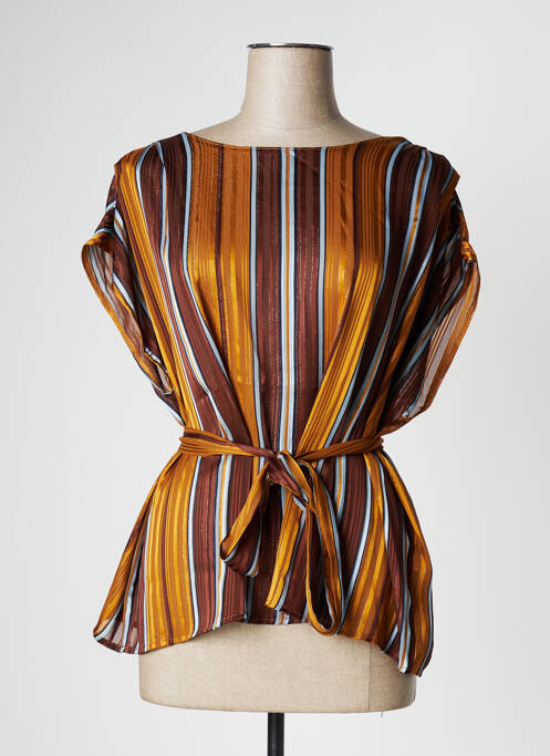 Blouse marron GRACE & MILA pour femme