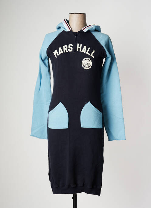 Robe mi-longue bleu FRANKLIN MARSHALL pour femme
