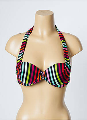 Haut de maillot de bain stretch haut soutien-gorge moulé noir LITTLE MARCEL femme
