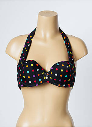 Haut de maillot de bain stretch haut soutien-gorge moulé noir LITTLE MARCEL femme