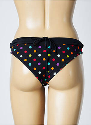 Bas de maillot de bain effet matière satinée culotte noir LITTLE MARCEL femme