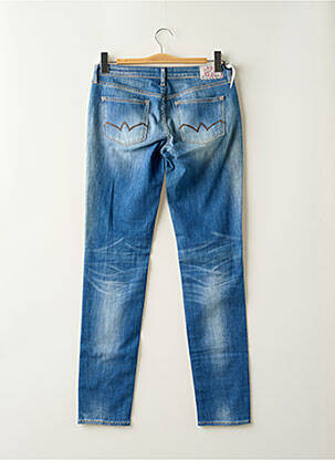Jeans coupe slim tissage brut taille normale bleu LE TEMPS DES CERISES femme