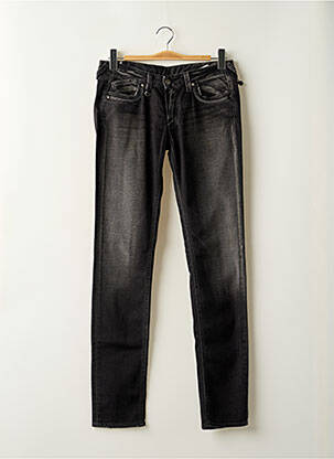 Jeans coupe slim tissage brut taille normale gris LE TEMPS DES CERISES femme