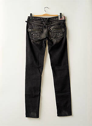 Jeans coupe slim tissage brut taille normale gris LE TEMPS DES CERISES femme