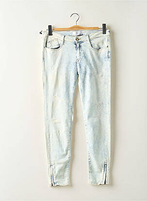 Jeans coupe slim tissage brut taille normale bleu LE TEMPS DES CERISES femme