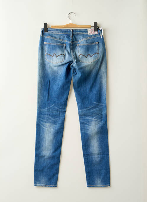Jeans coupe slim tissage brut taille normale bleu LE TEMPS DES CERISES femme