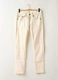 Jeans coupe slim taille basse taille basse beige REPLAY femme