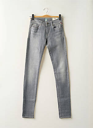 Jeans skinny stretch taille basse gris REPLAY femme