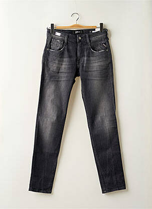 Jeans coupe slim stretch taille basse noir REPLAY femme