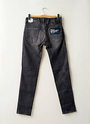 Jeans coupe slim stretch taille basse noir REPLAY femme