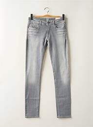 Jeans skinny stretch taille basse gris REPLAY femme