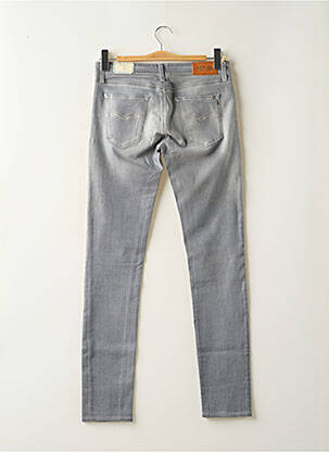 Jeans skinny stretch taille basse gris REPLAY femme