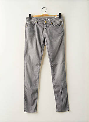 Jeans skinny stretch taille basse gris REPLAY femme