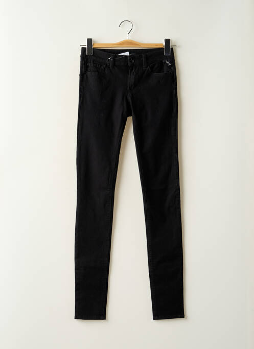 Jeans skinny stretch taille basse noir REPLAY femme