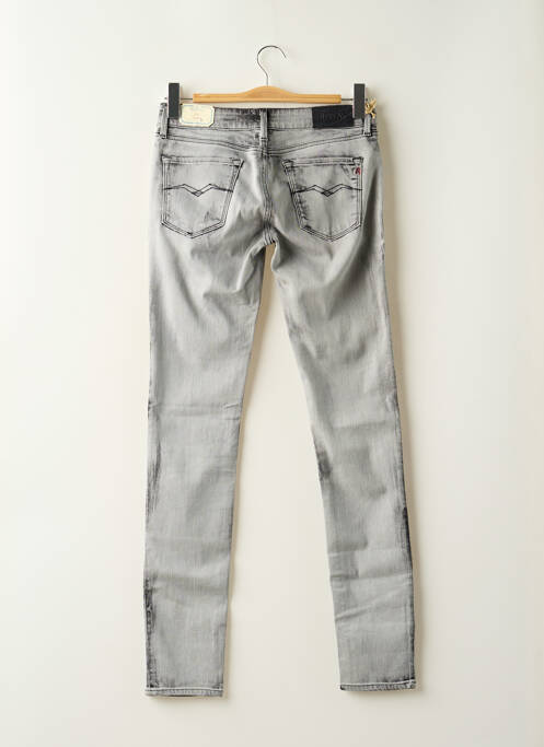 Jeans coupe slim gris REPLAY pour femme