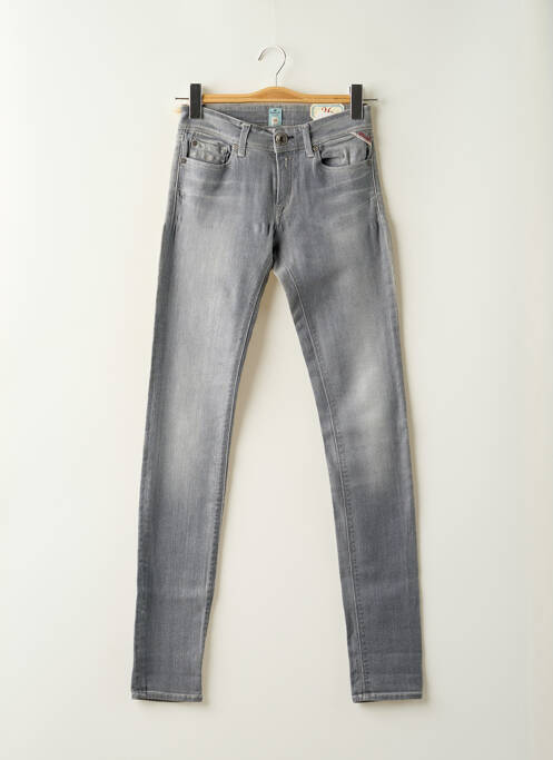 Jeans skinny gris REPLAY pour femme