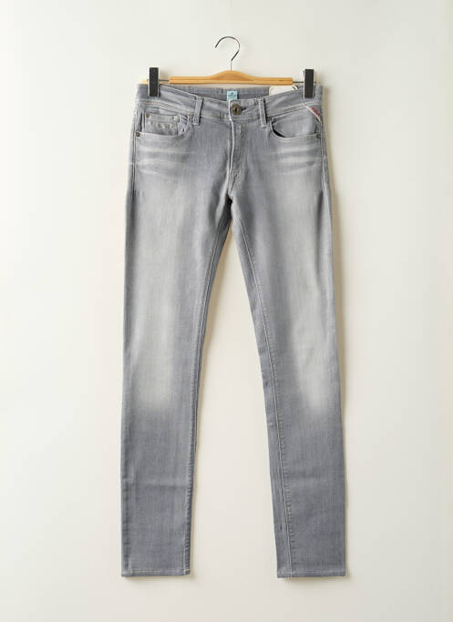 Jeans skinny gris REPLAY pour femme