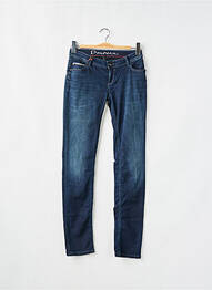 Jeans coupe slim tissage brut taille normale bleu DONOVAN femme