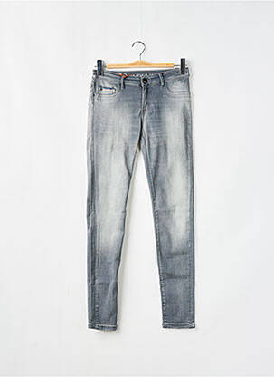 Jeans coupe slim stretch taille normale gris DONOVAN femme