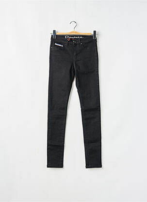 Jeans coupe slim stretch taille normale noir DONOVAN femme
