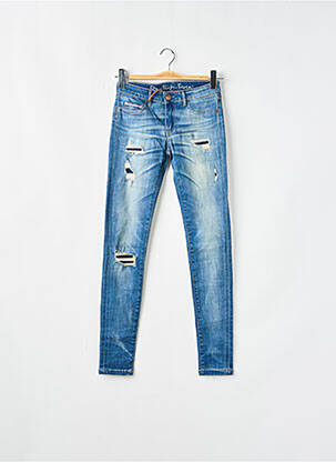 Jeans coupe slim effet usé délavé taille normale bleu DN.SIXTY SEVEN femme