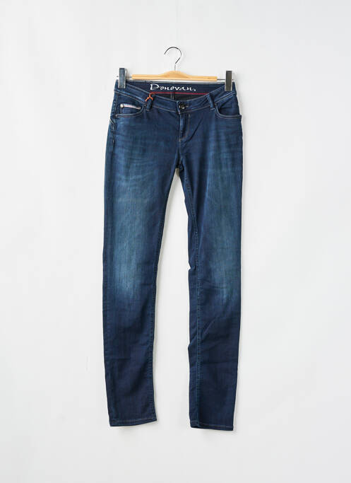 Jeans coupe slim tissage brut taille normale bleu DONOVAN femme