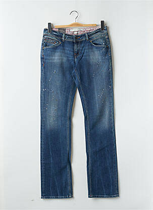 Jeans coupe slim tissage brut taille normale bleu TEDDY SMITH femme