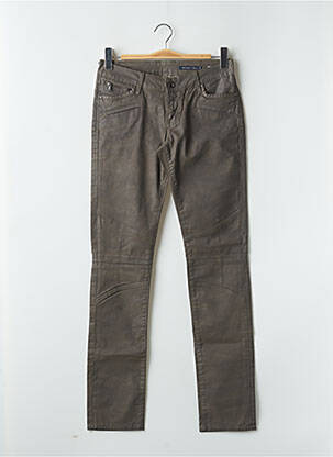 Pantalon slim taille normale taille normale vert TEDDY SMITH femme