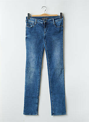 Jeans coupe slim tissage brut taille normale bleu TEDDY SMITH femme
