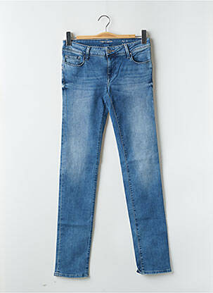 Jeans coupe slim tissage brut taille normale bleu TEDDY SMITH femme