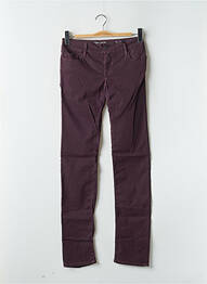 Pantalon droit stretch taille normale violet TEDDY SMITH femme