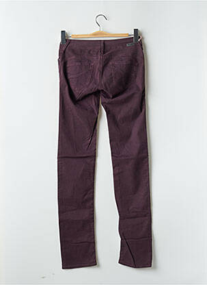 Pantalon droit stretch taille normale violet TEDDY SMITH femme
