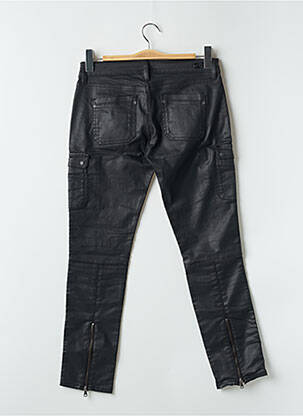 Pantalon slim tissage enduit taille normale noir TEDDY SMITH femme