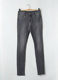 Jeans coupe slim tissage brut taille normale gris SCHOOL RAG femme