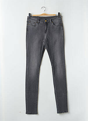 Jeans coupe slim tissage brut taille normale gris SCHOOL RAG femme