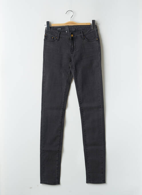 Jeans coupe slim gris SCHOOL RAG pour femme
