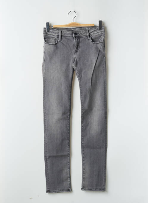Jeans coupe slim gris TEDDY SMITH pour femme