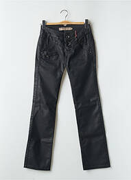 Pantalon droit stretch taille basse noir FREEMAN T.PORTER femme