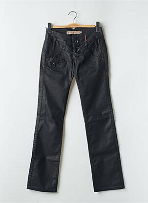 Pantalon droit stretch taille basse noir FREEMAN T.PORTER femme