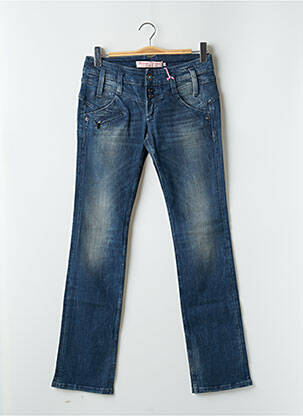 Jeans coupe droite bleu FREEMAN T.PORTER pour femme