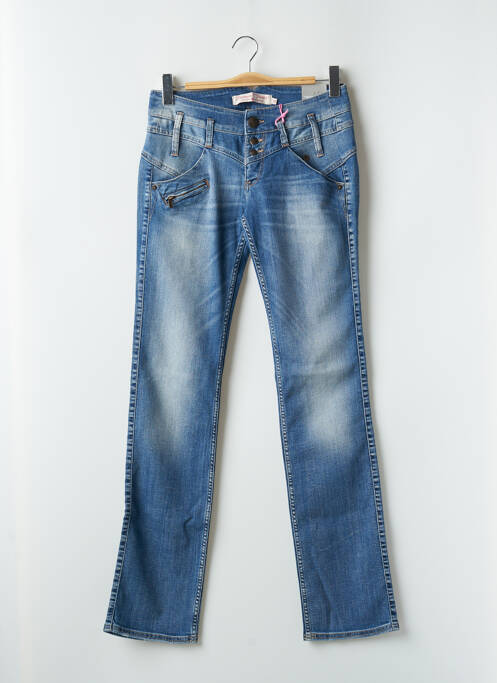 Jeans coupe droite bleu FREEMAN T.PORTER pour femme
