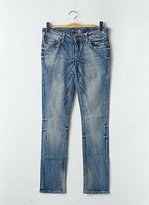 Jeans coupe slim effet usé délavé taille basse bleu LTB femme